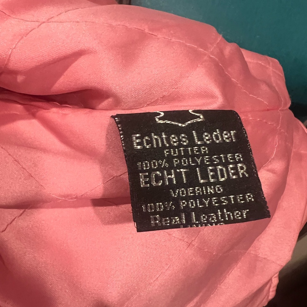 Chic Pink Kids Leather Jacket - Picture 8 of 9
